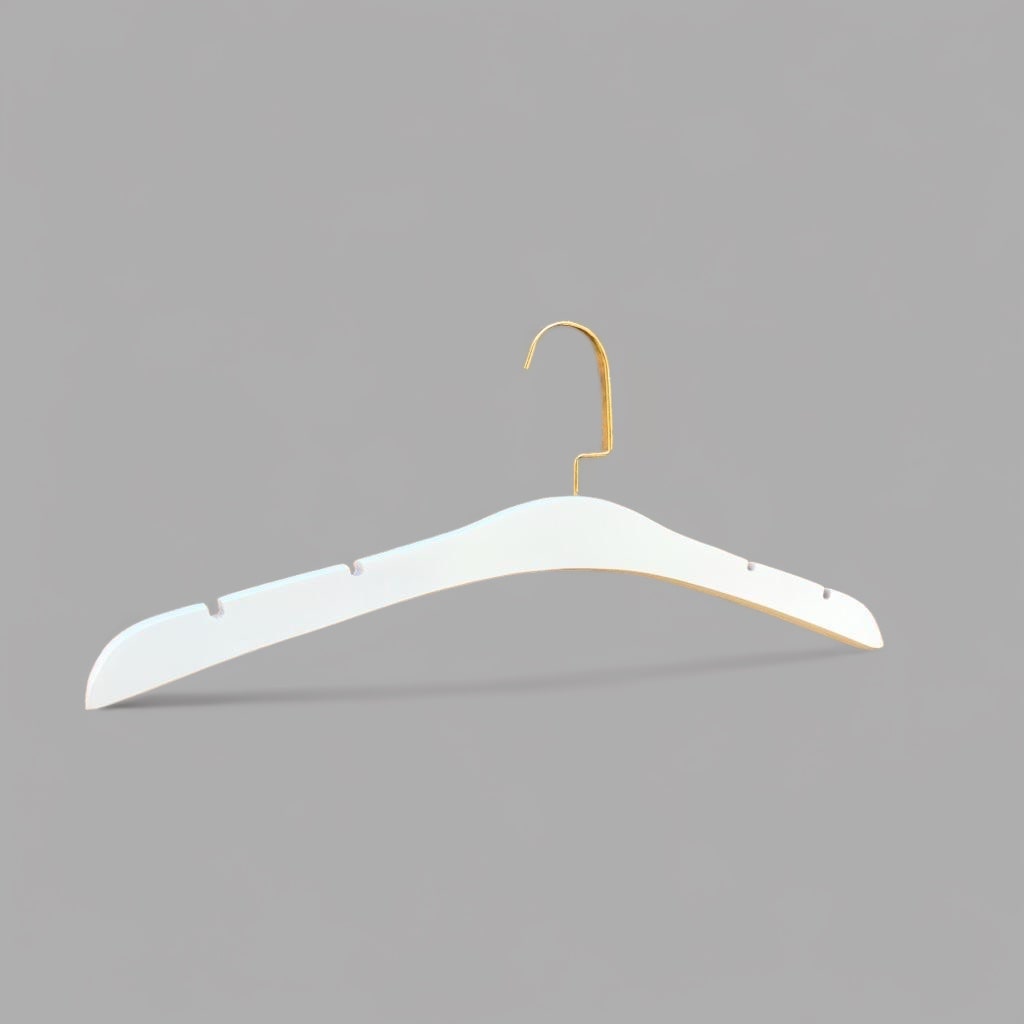 100 Adet Beyaz Ahşap Gelinlik Askısı Abiye ve Triko Askısı Özel Gold Amerikan Kancalı