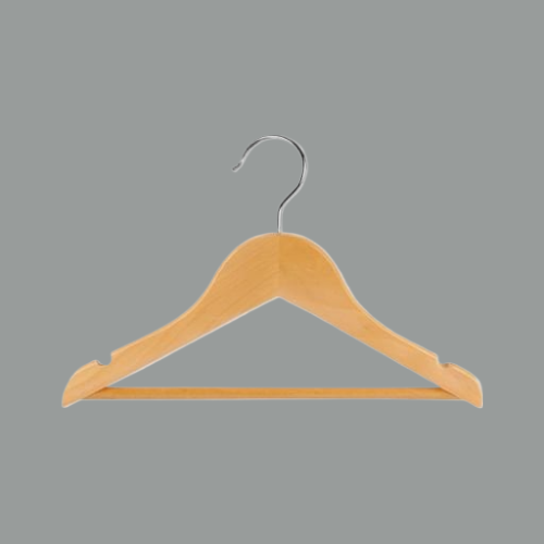 50 Adet Ahşap Bebek 360° Döner Kancalı Mont, Bluz Ahşap Çocuk askısı