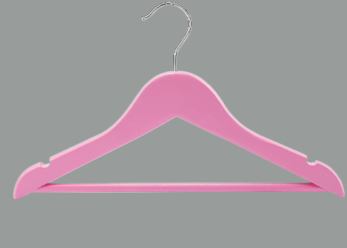 100 Adet Ahşap Bebek Pembe Askısı 360° Döner Kancalı Mont, Pantolon Ahşap Çocuk askısı